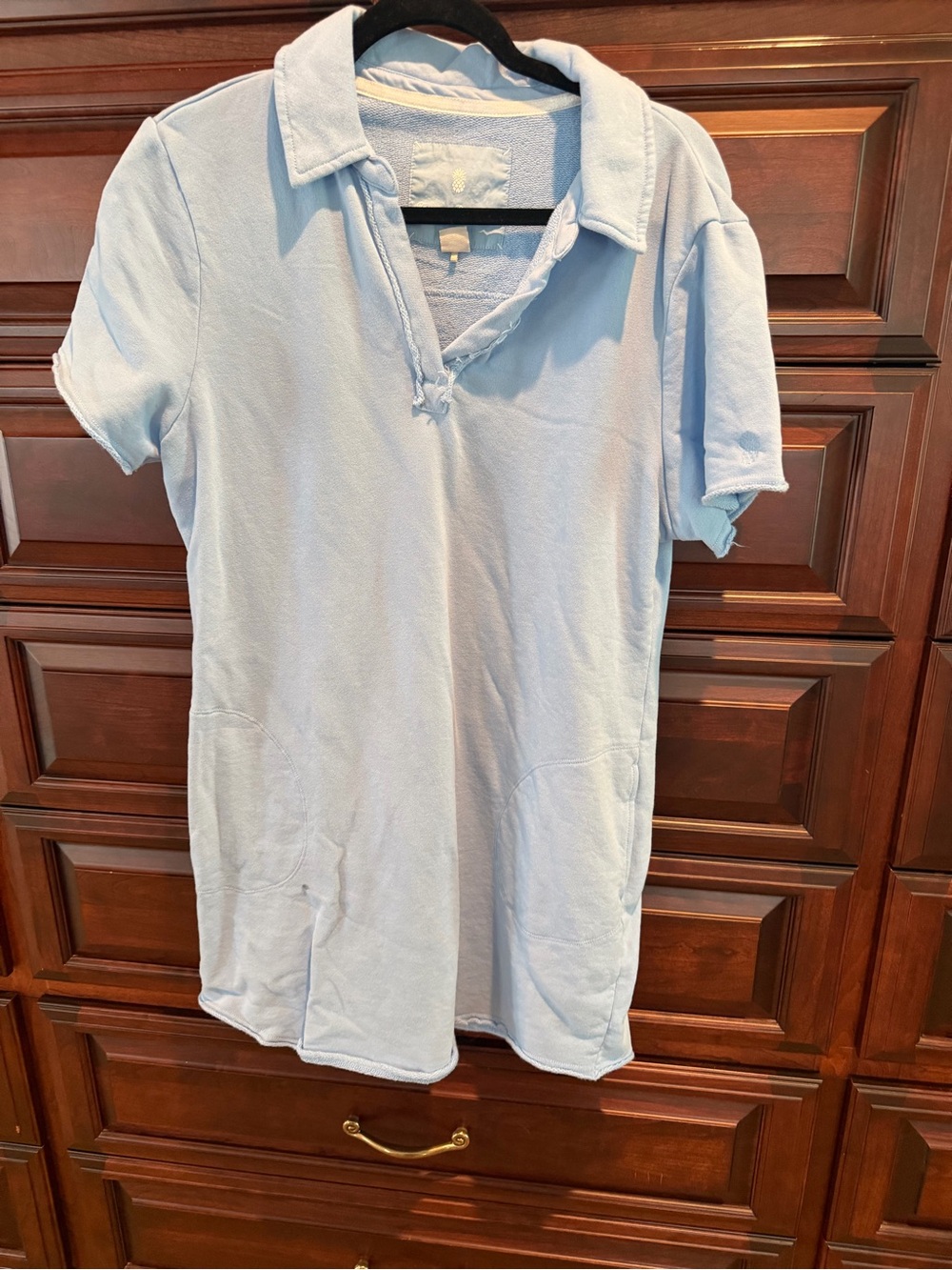 Tommy Bahama Light Blue Terry Polo Mini Dress